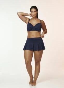 Evans Navy Frill Swim Skirt