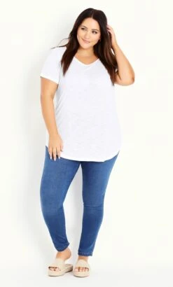 Evans White Slub Tee