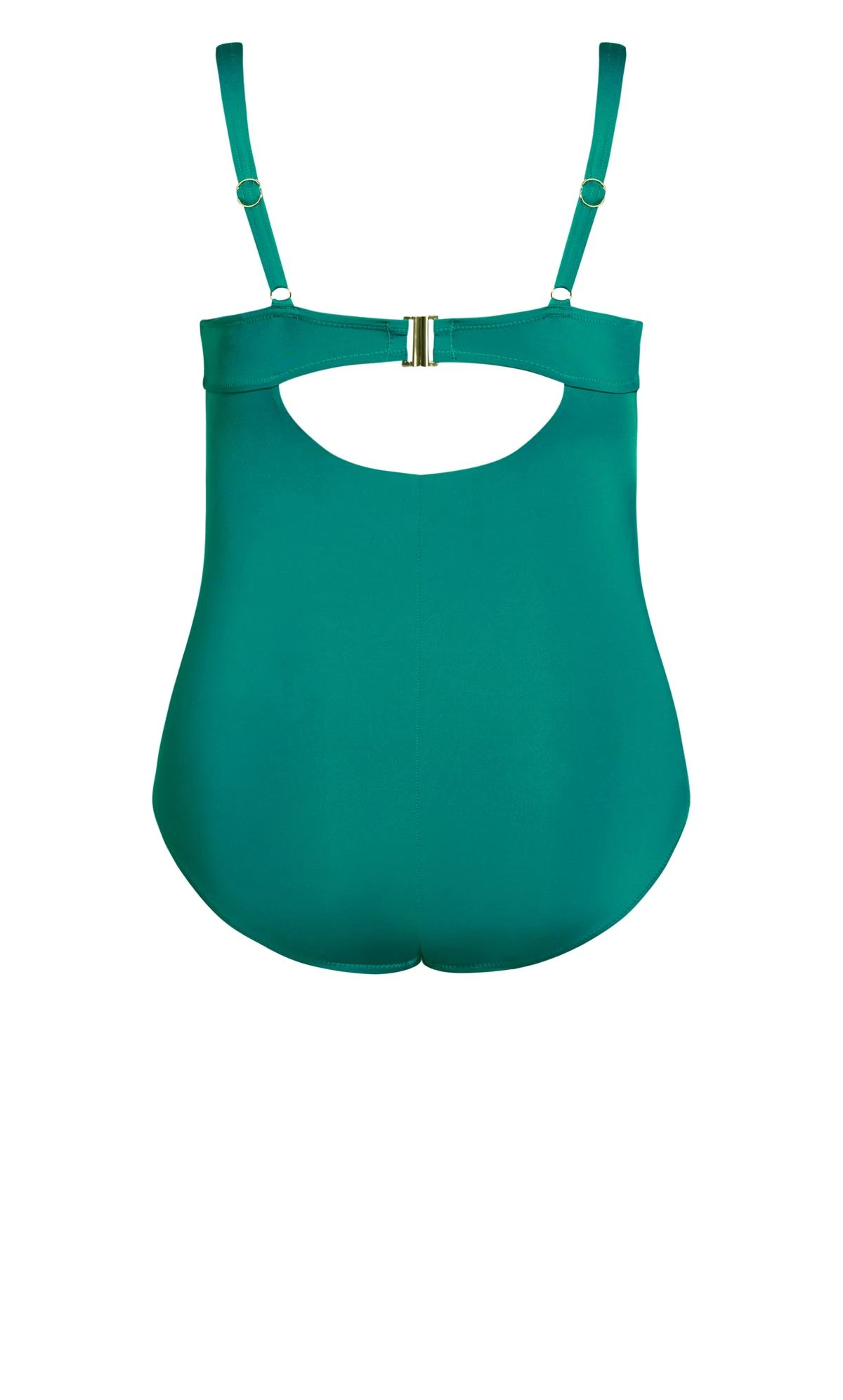 City Chic Green Cutout Swimsuit - Image 4