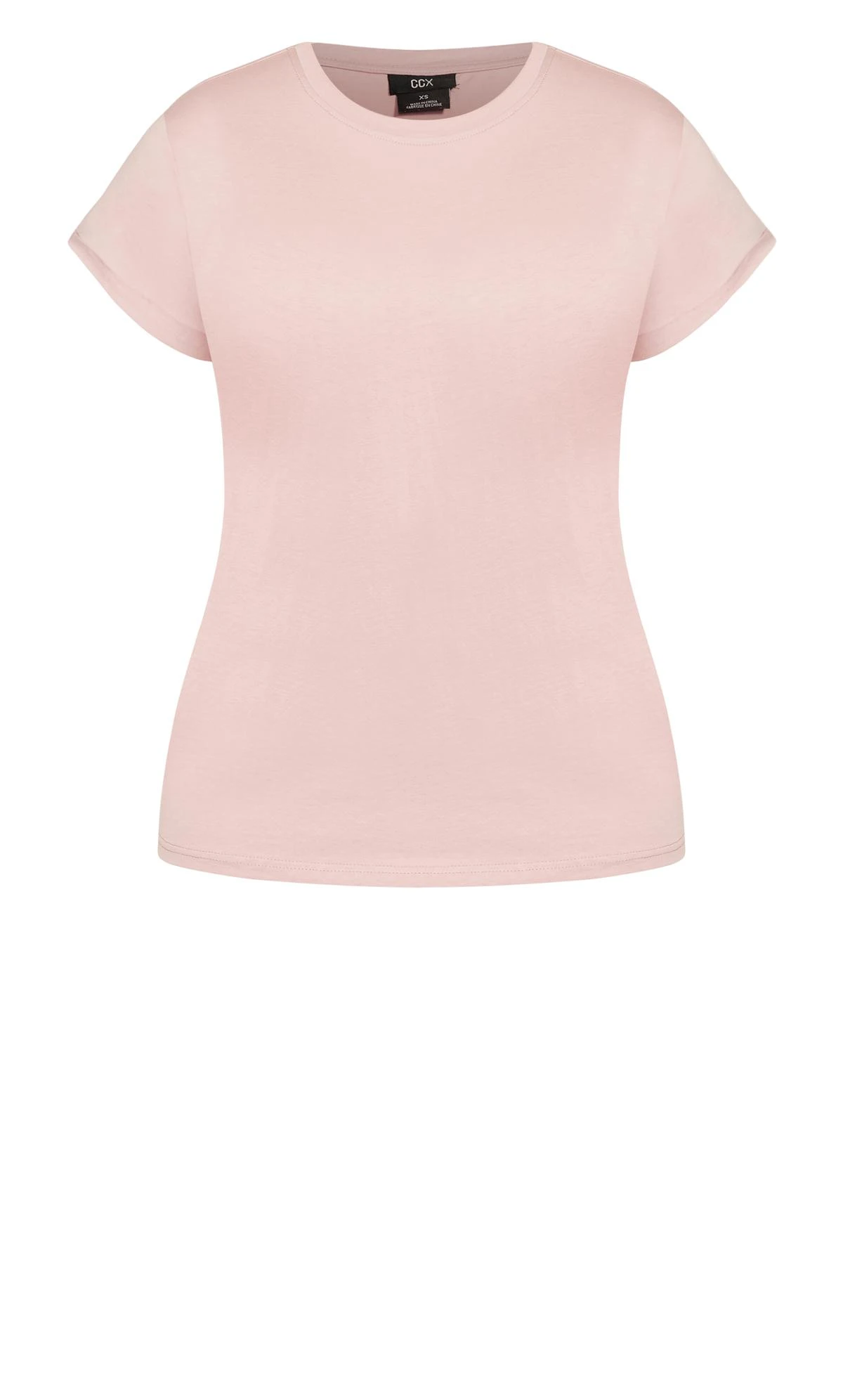City Chic Pink Short Sleeve T-Shirt - Image 2