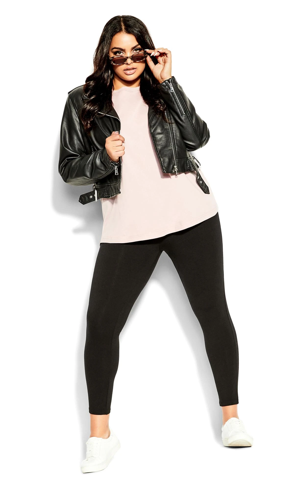 City Chic Pink Short Sleeve T-Shirt - Image 4