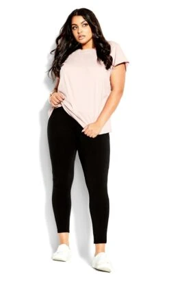 City Chic Pink Short Sleeve T-Shirt