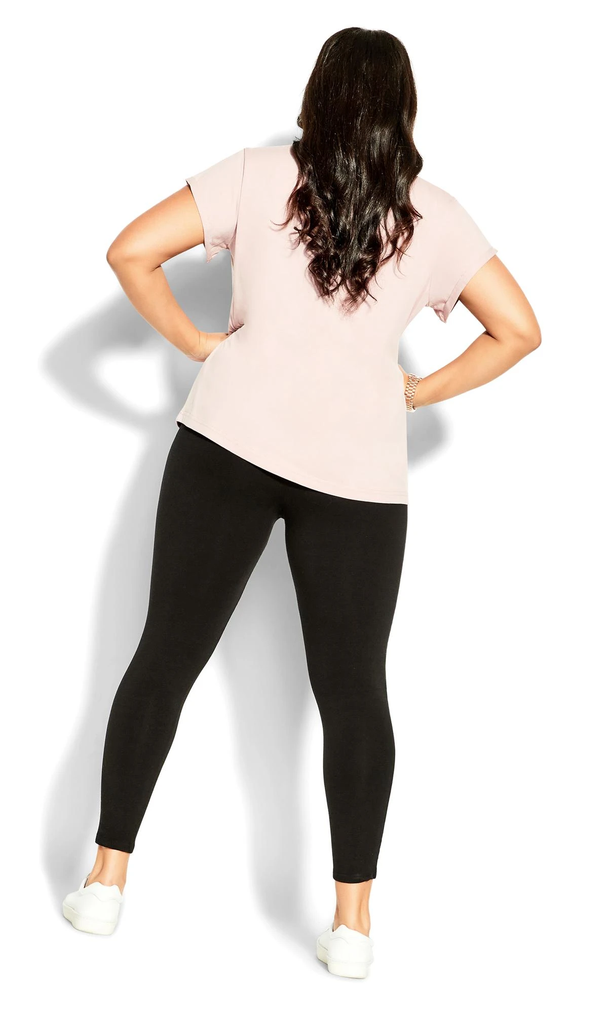 City Chic Pink Short Sleeve T-Shirt - Image 5