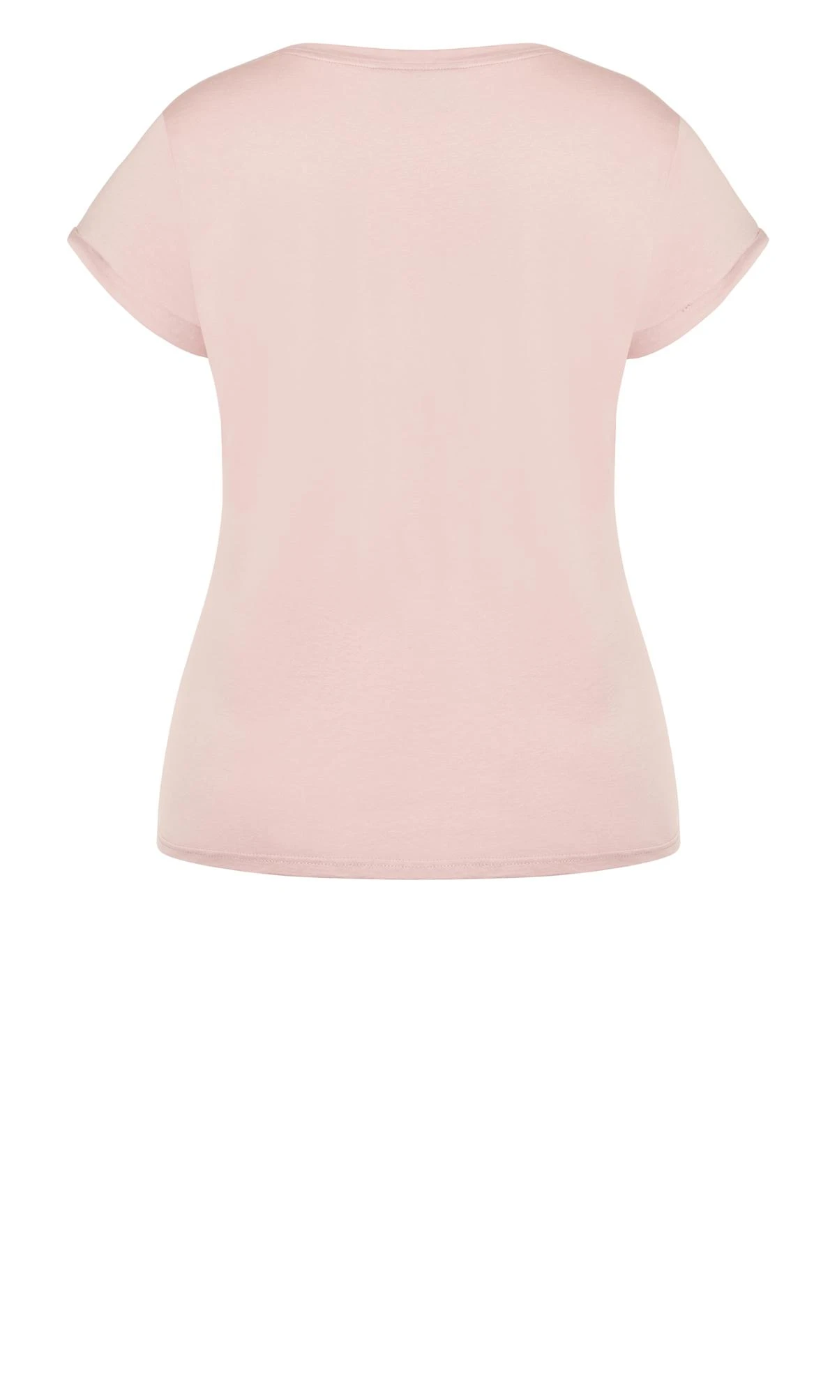 City Chic Pink Short Sleeve T-Shirt - Image 6