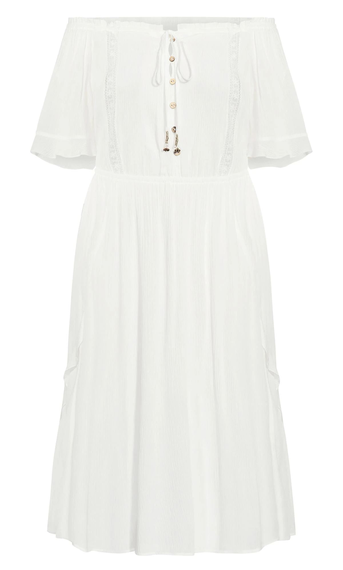 City Chic Ivory Lost Angel Maxi Dress - Image 3