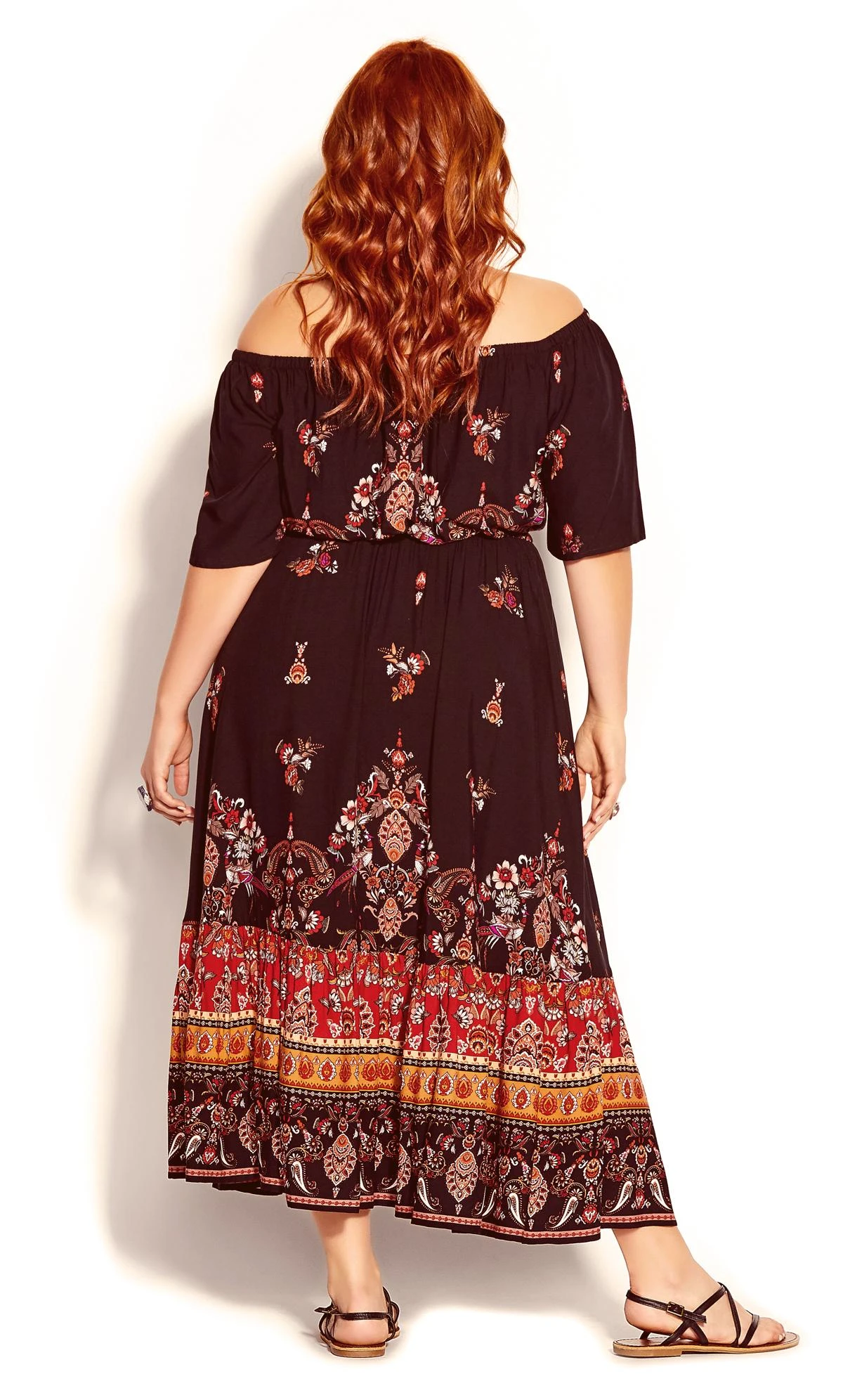 City Chic Black Boho Angel Maxi Dress - Image 5