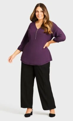 Avenue Black Cool Hand Curvy Pant Black