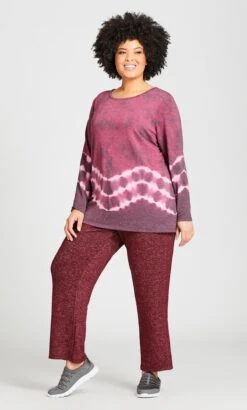 Avenue Pink Hacci Pant