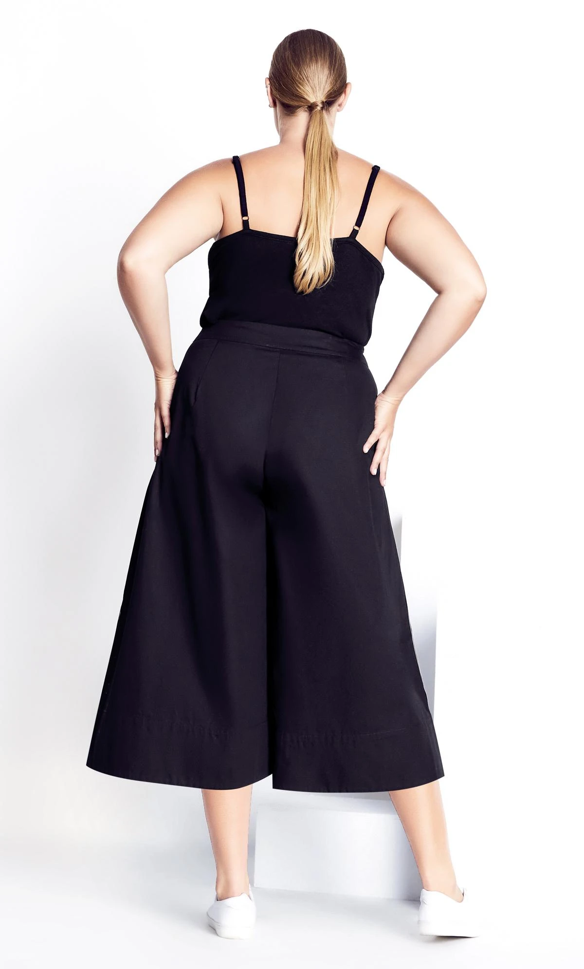 City Chic Refinity Black Classy Culotte - Image 3