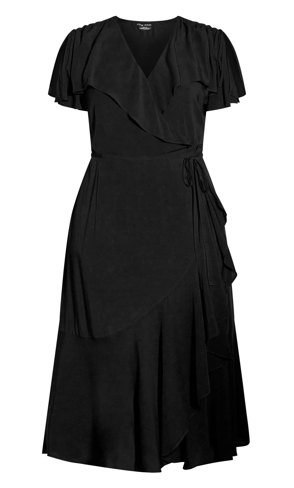 City Chic Black Palm Love Maxi Dress - Image 3