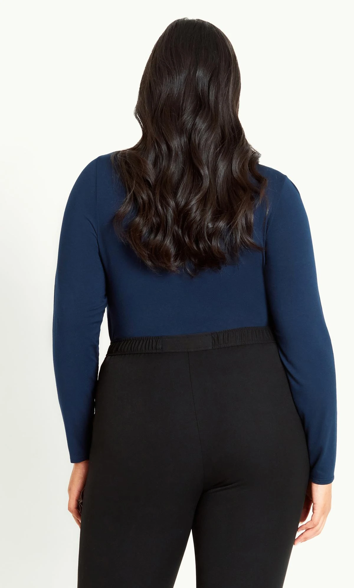 Evans Black Curve Fit Picasso Straight Leg Trouser Black - Image 4