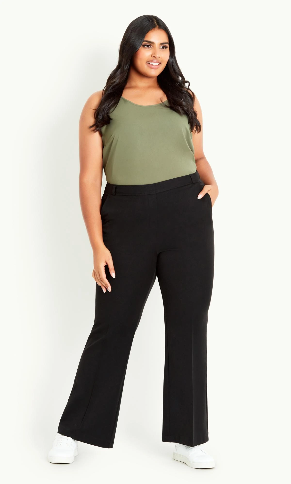 Evans Black Bootcut Trousers