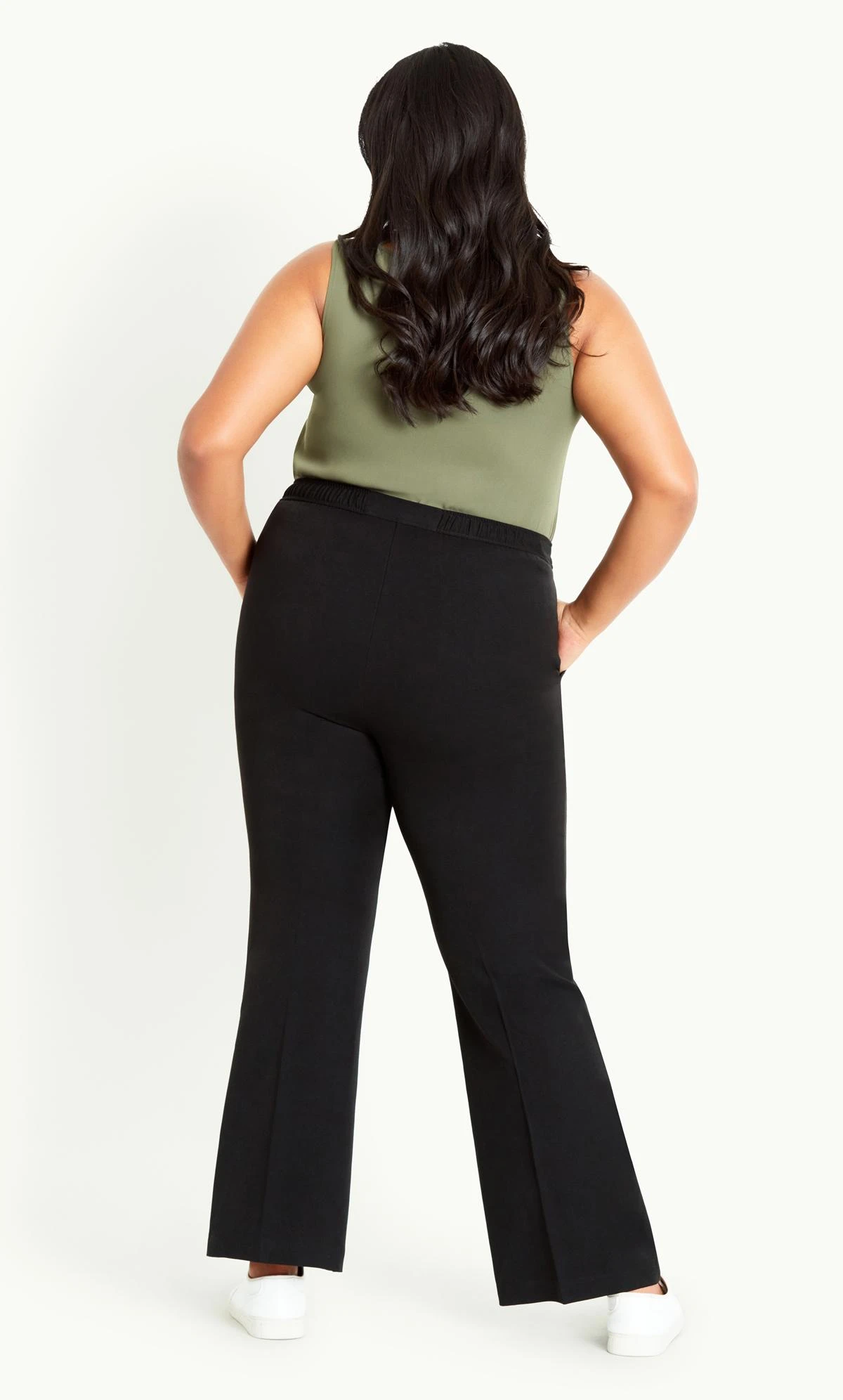 Evans Black Bootcut Trousers - Image 2