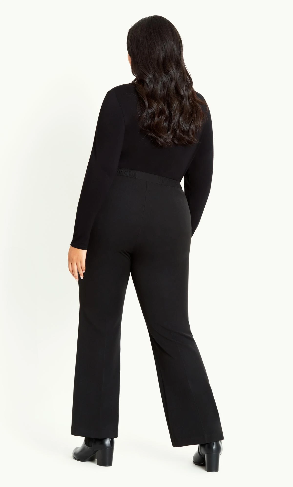 Evans Black Curve Fit Picasso Bootcut Trouser Black - Image 2