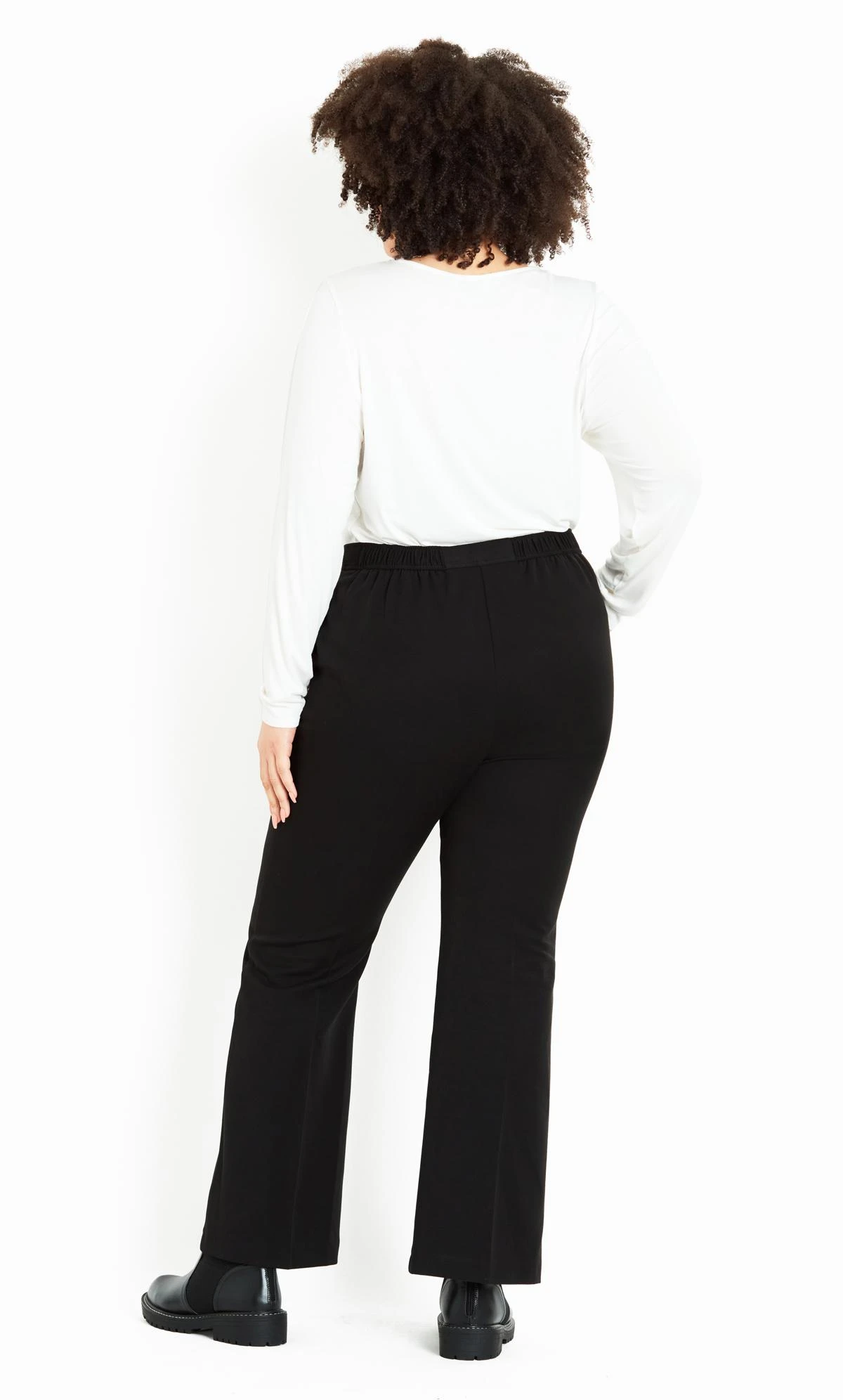 Evans Black Wide Leg Pocket Trousers - Image 2