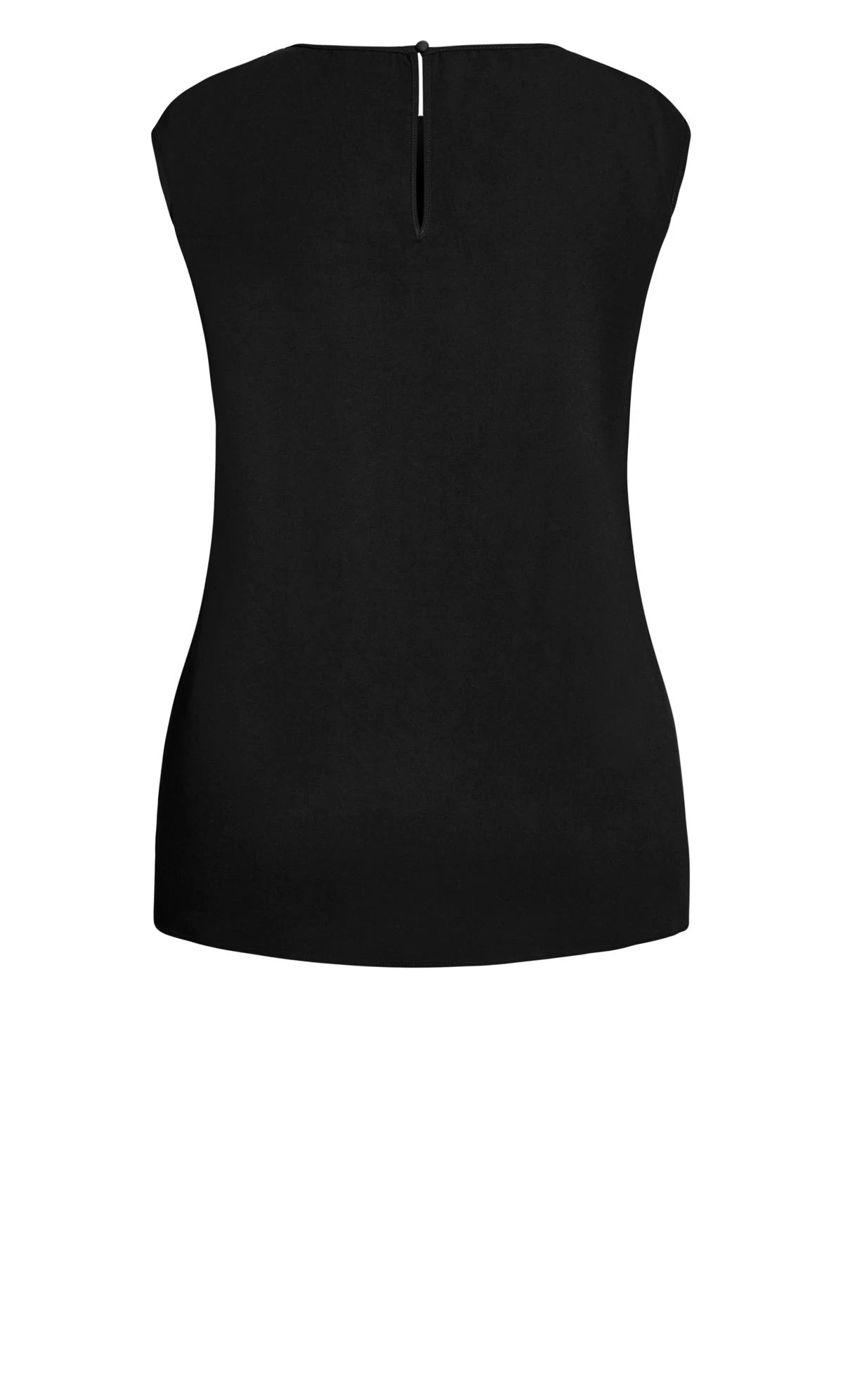 City Chic Black Gathered Halterneck Top - Image 6