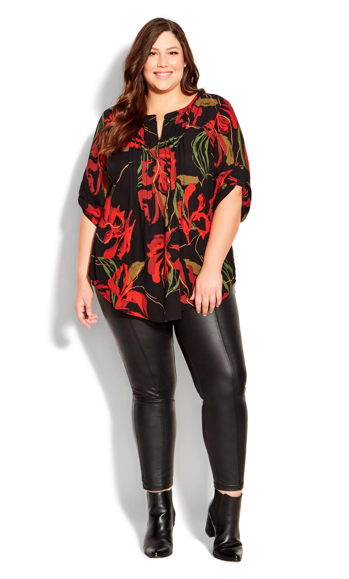 Avenue Red Eastbrook Print Top - Image 2