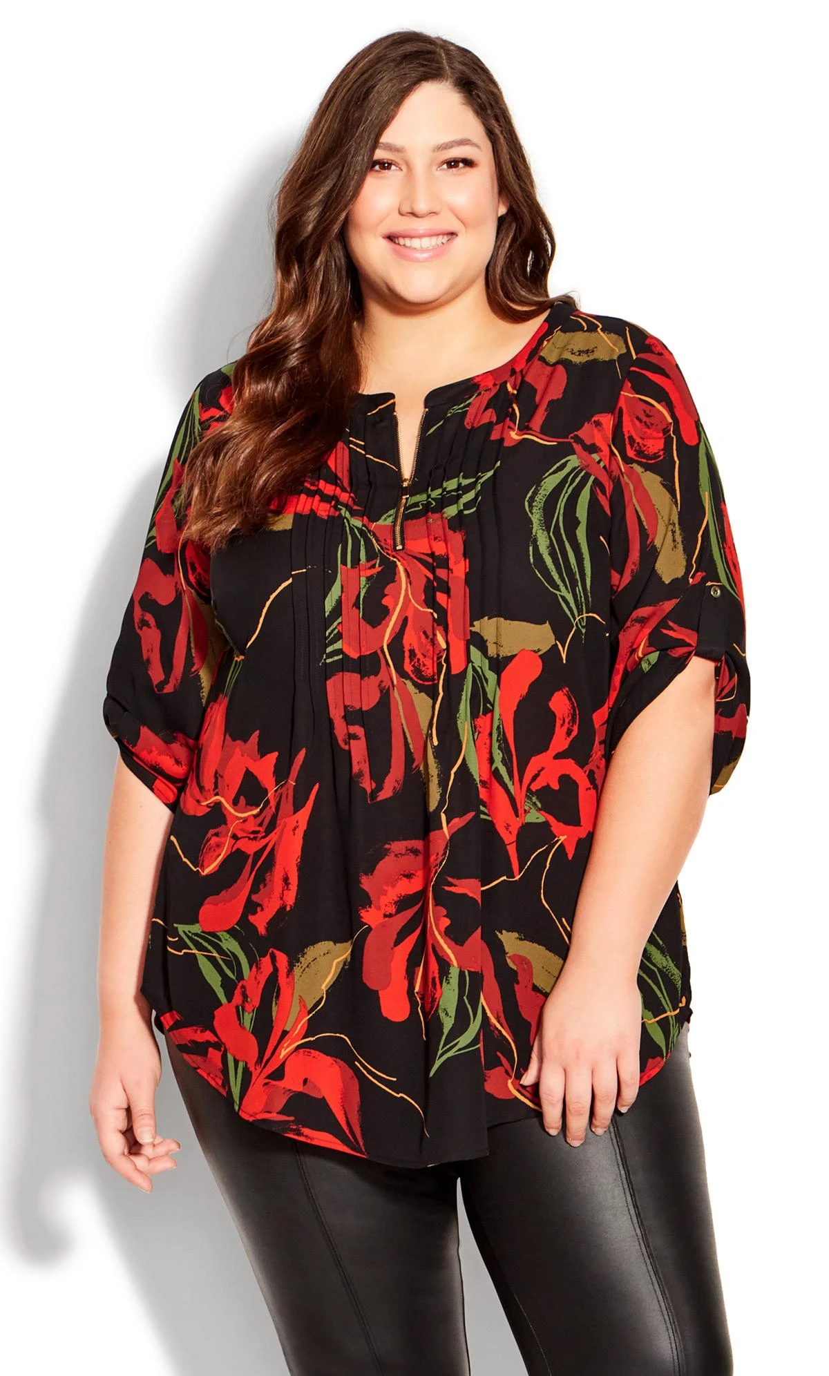 Avenue Red Eastbrook Print Top - Image 3