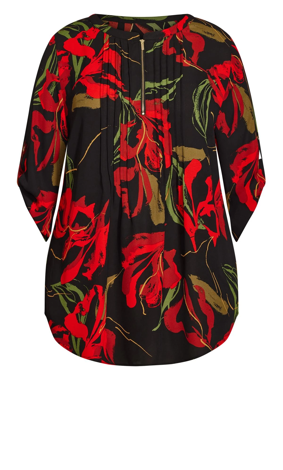 Avenue Red Eastbrook Print Top - Image 7