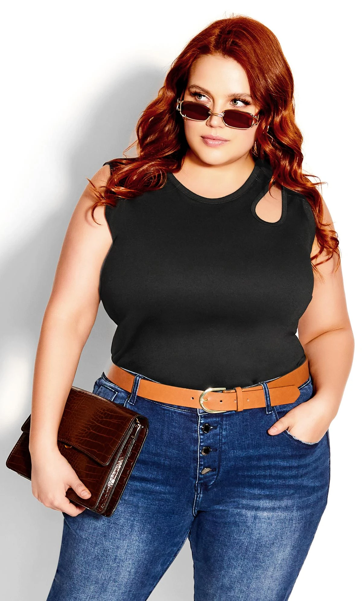 City Chic Black Perdita Top - Image 2