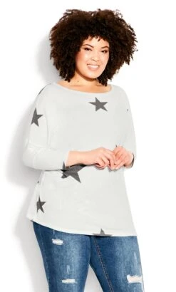 Avenue Ivory Star Top