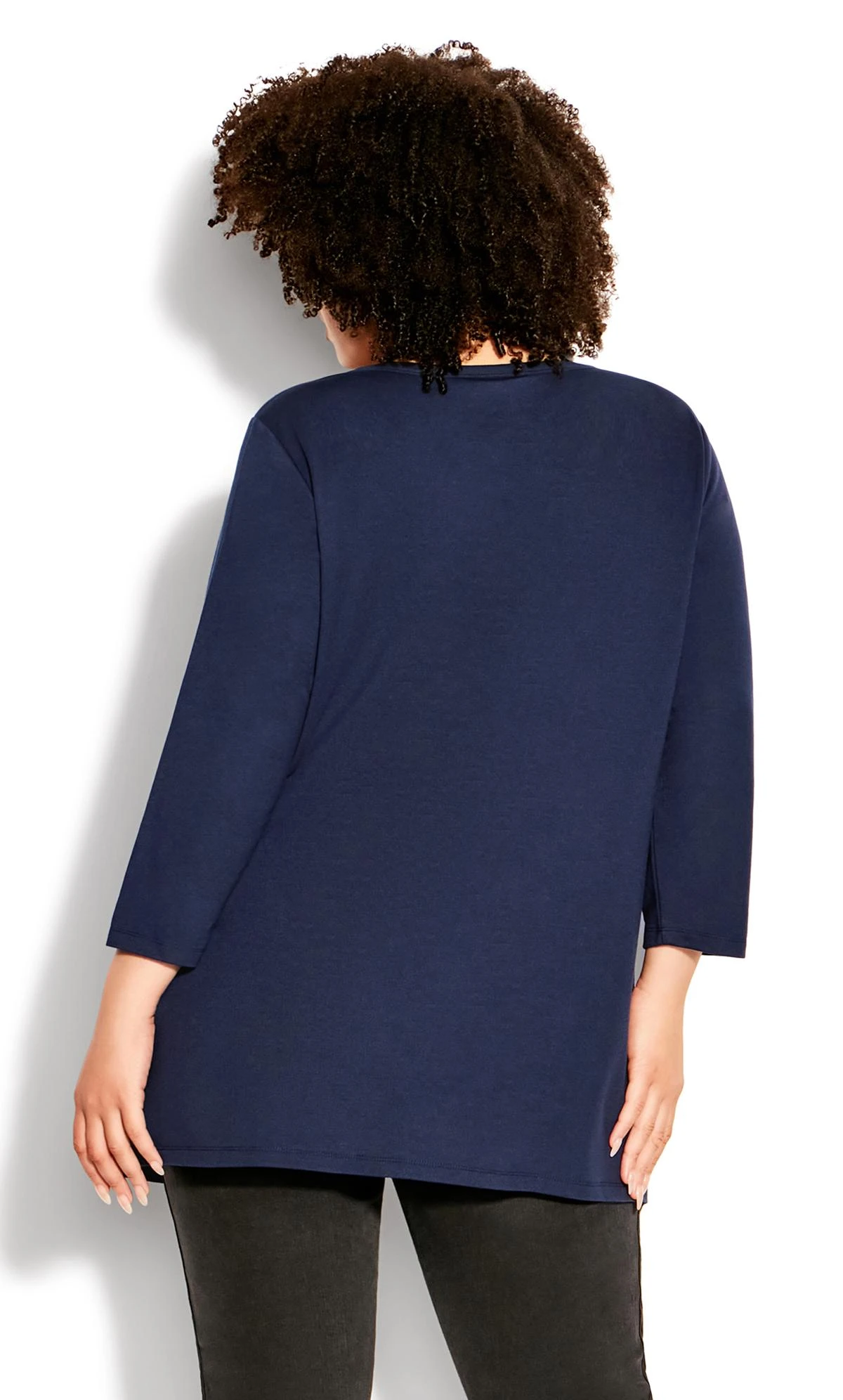 Avenue Navy Blue Pocket Top - Image 3