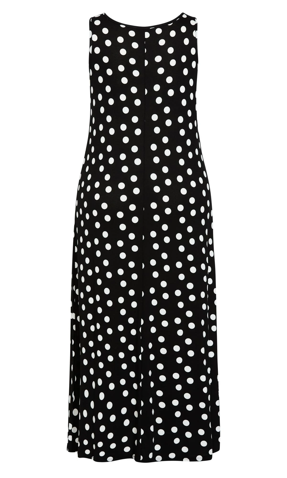 Evans Black & White Polka Dot Maxi Dress - Image 5