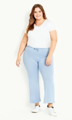 Evans Baby Blue Wide Leg Jogger