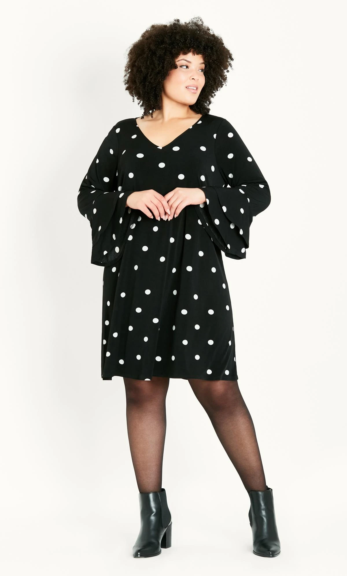 Evans Multi Frill Sleeve Print Dress