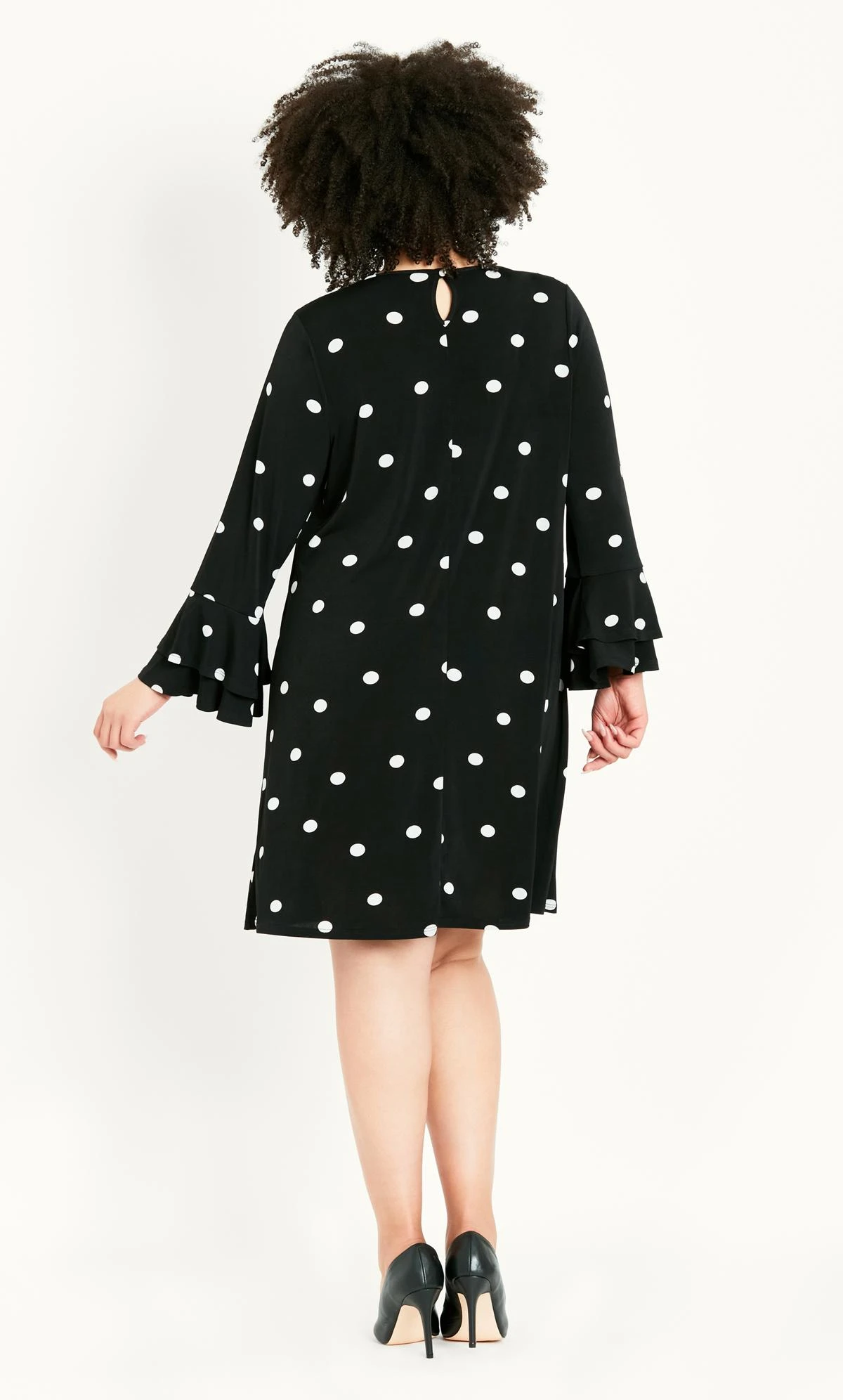Evans Multi Frill Sleeve Print Dress - Image 4