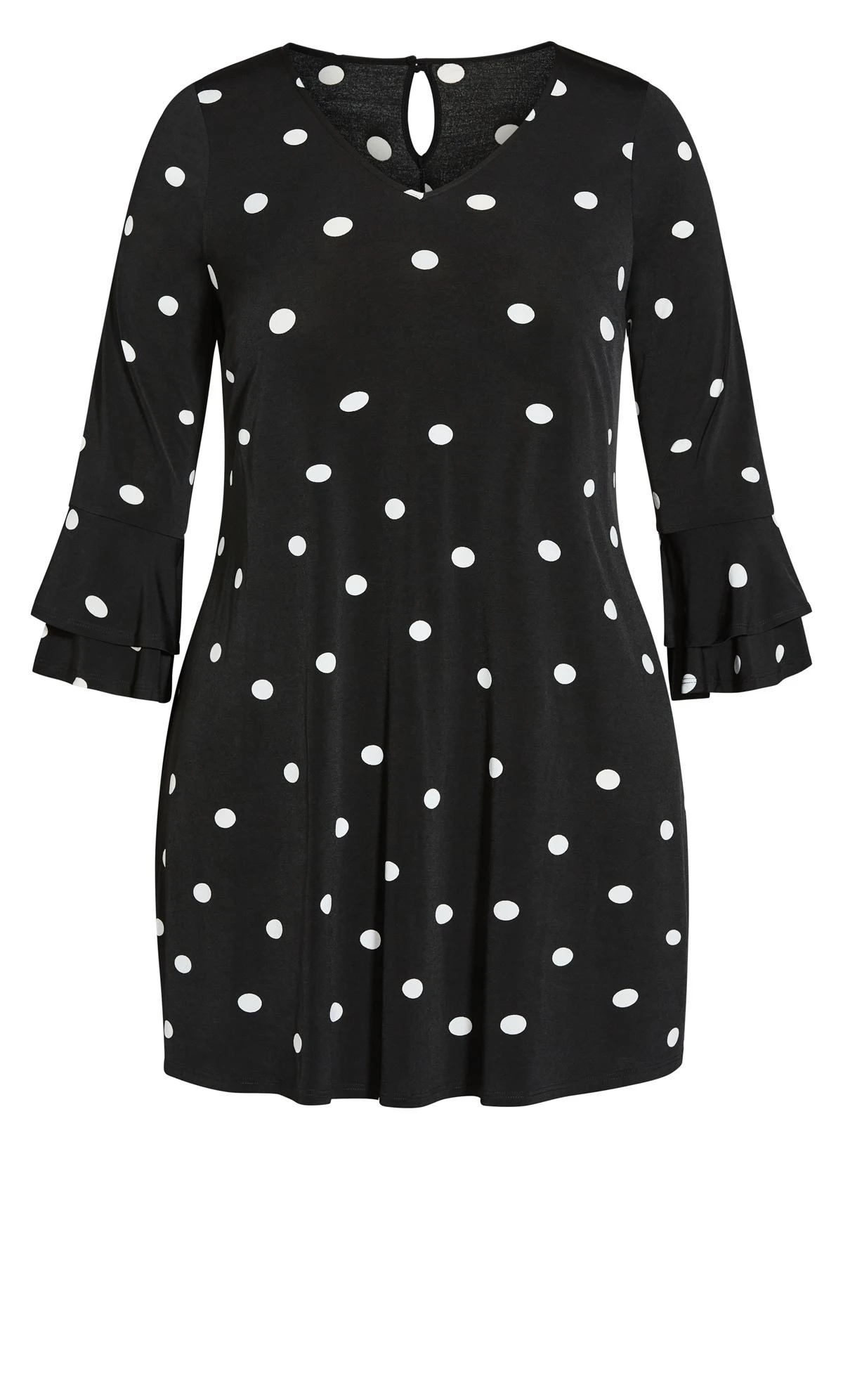 Evans Multi Frill Sleeve Print Dress - Image 5