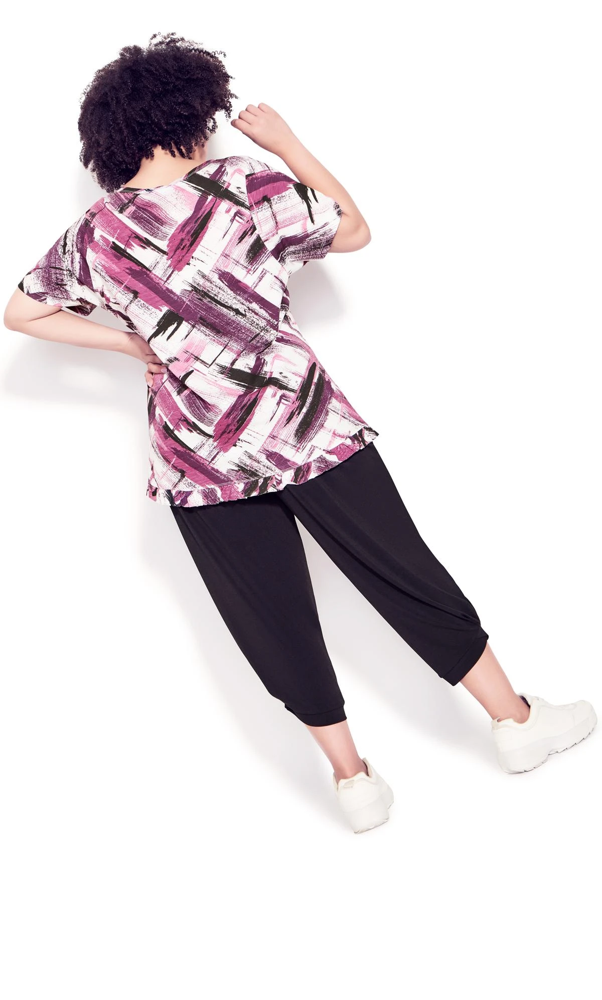 Avenue Zim & Zoe Multi Mae Ruffle Print Top - Image 3