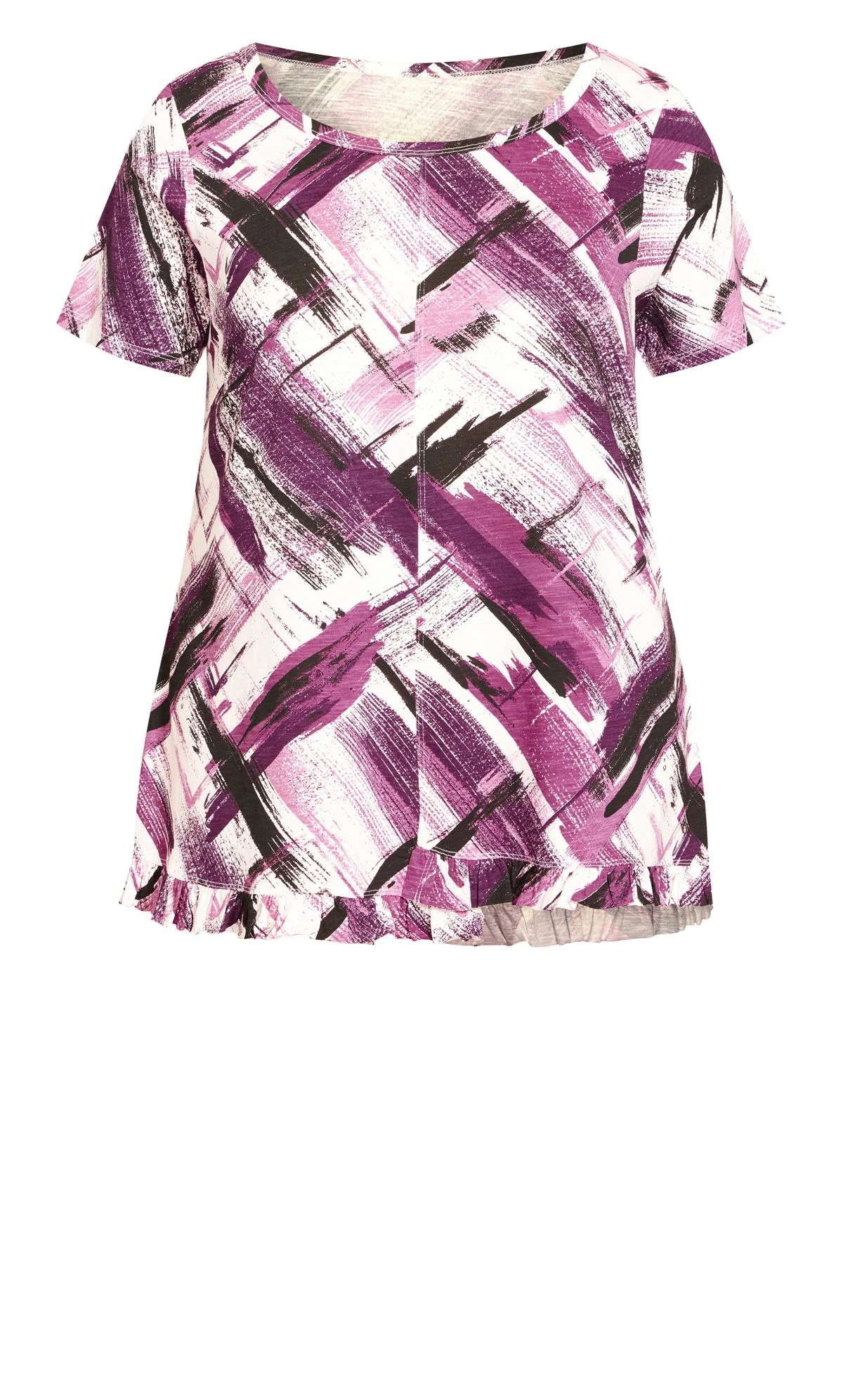 Avenue Zim & Zoe Multi Mae Ruffle Print Top - Image 4