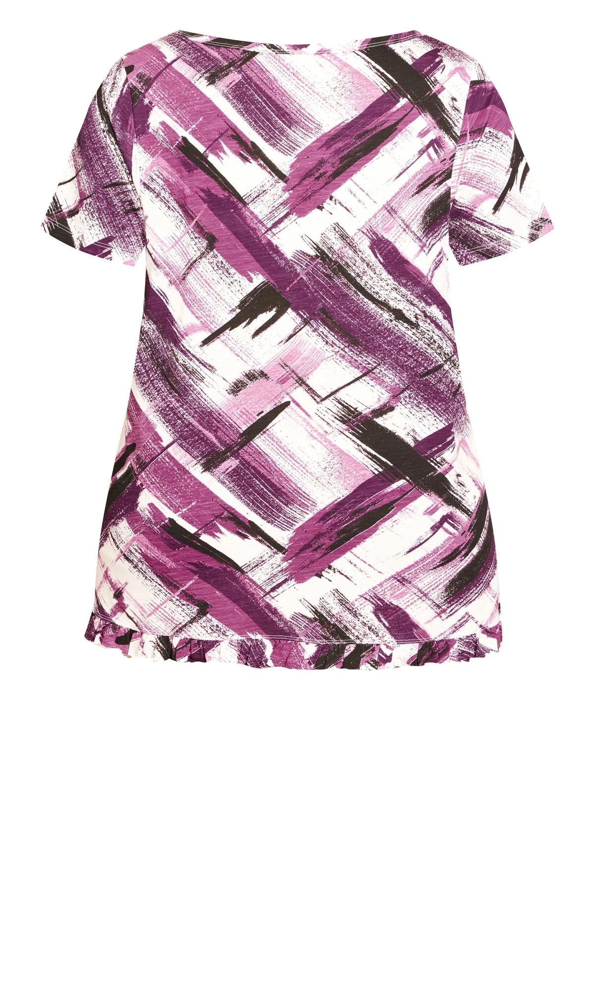 Avenue Zim & Zoe Multi Mae Ruffle Print Top - Image 5