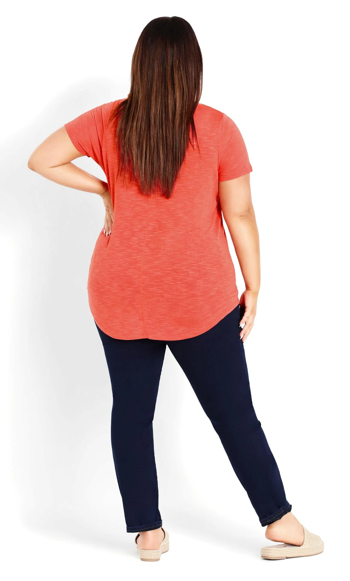 Evans Orange Slub Tee - Image 3
