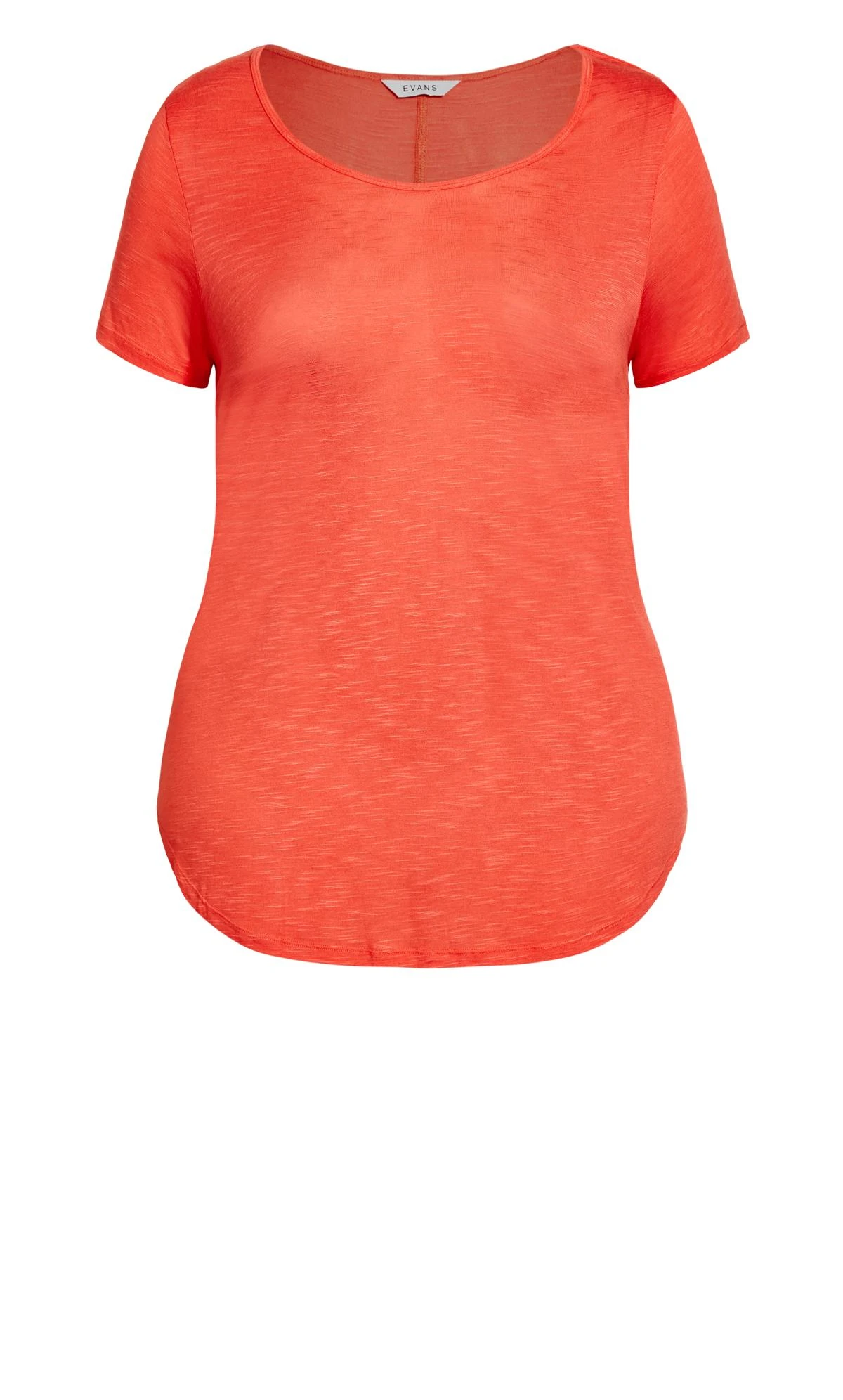 Evans Orange Slub Tee - Image 4
