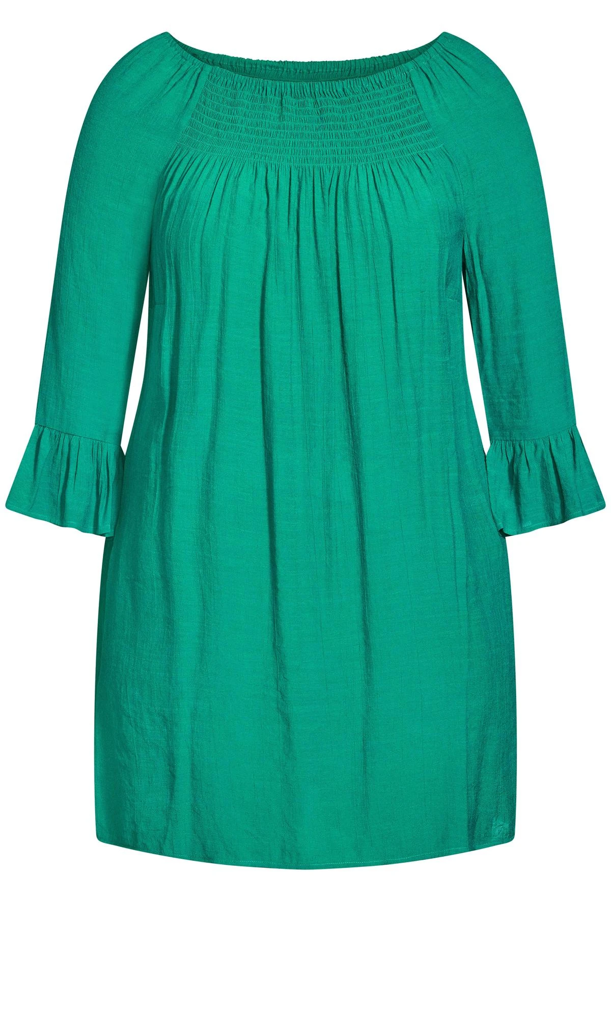 Avenue Green Flutter 3/4 Sleeve Top - Image 6