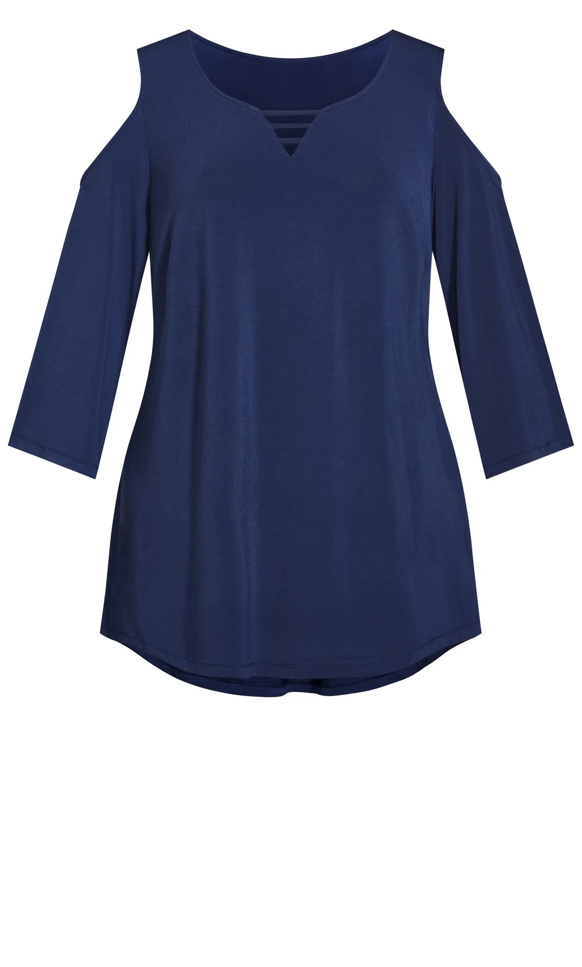 Avenue Navy Cold Shoulder 3 Bar Top - Image 5