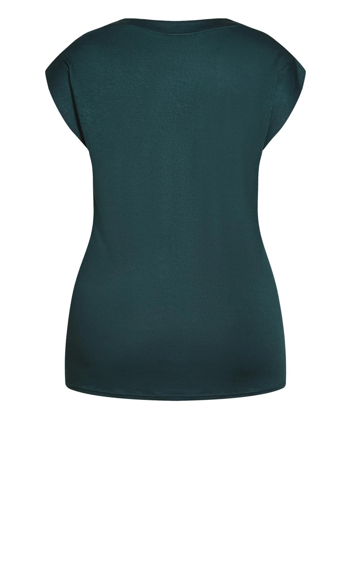 City Chic CCX Green Dynamic V Top - Image 6