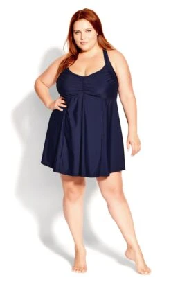 Evans Navy Blue Swimdress