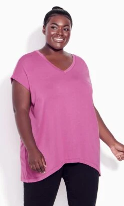 Avenue Purple Tenille Top