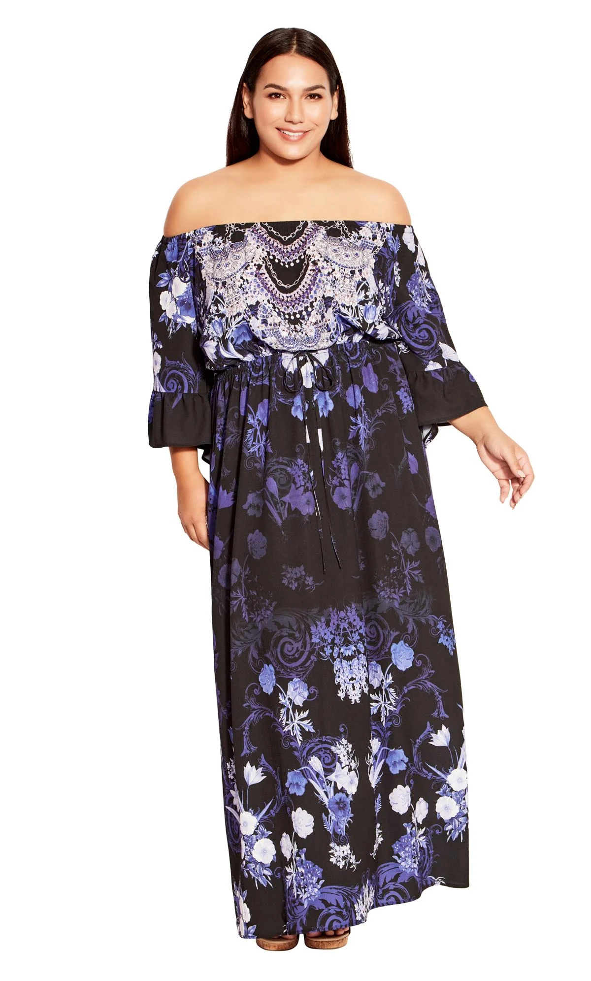 Avenue Black Getaway Beaded Maxi Dress - Image 2