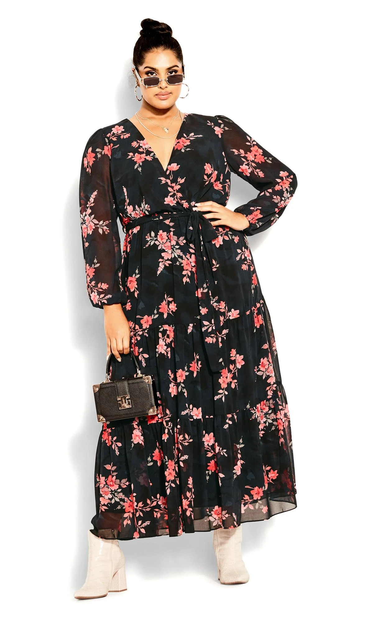 City Chic Black Alicia Maxi