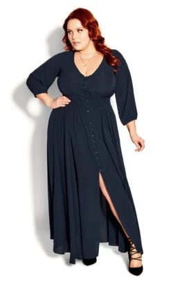City Chic Navy Desire Maxi Dress