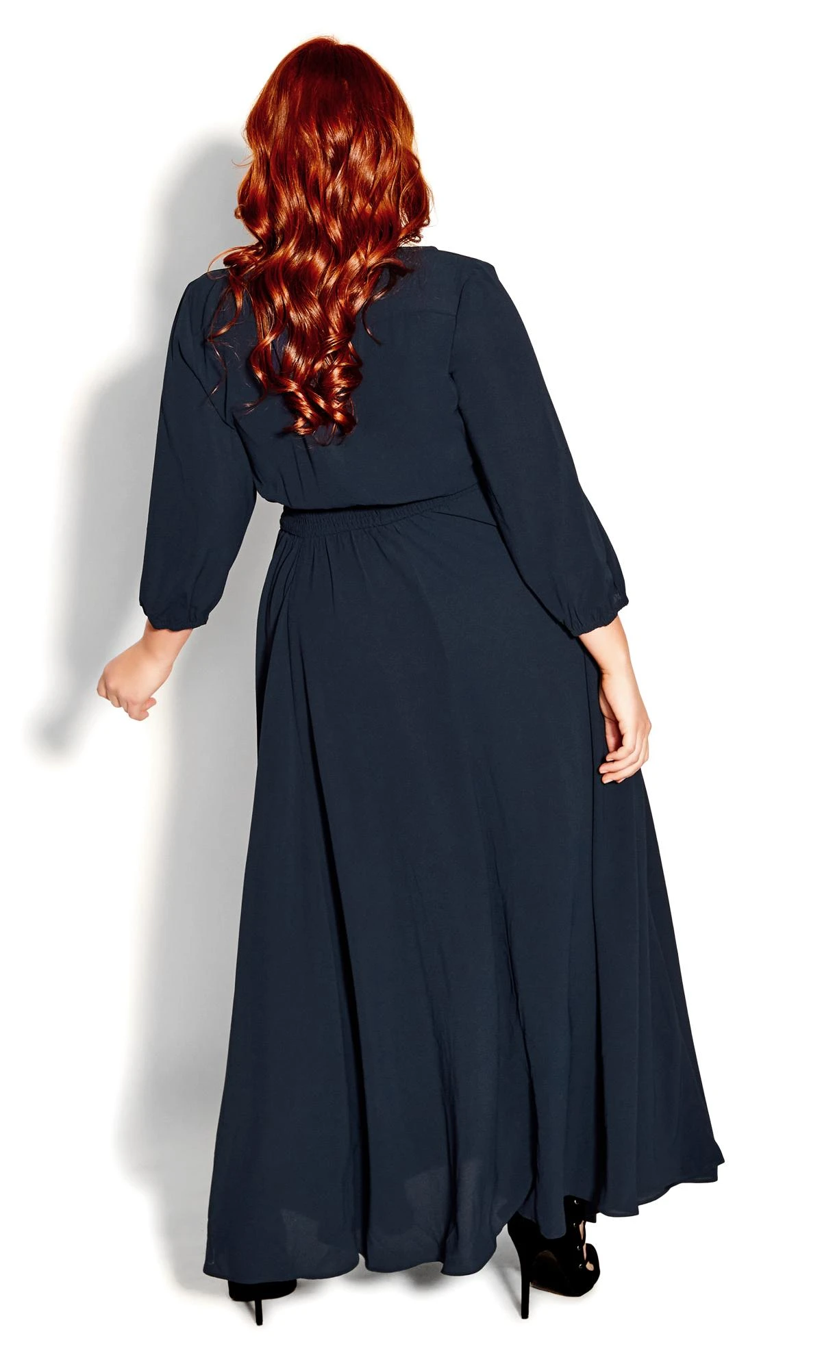 City Chic Navy Desire Maxi Dress - Image 3