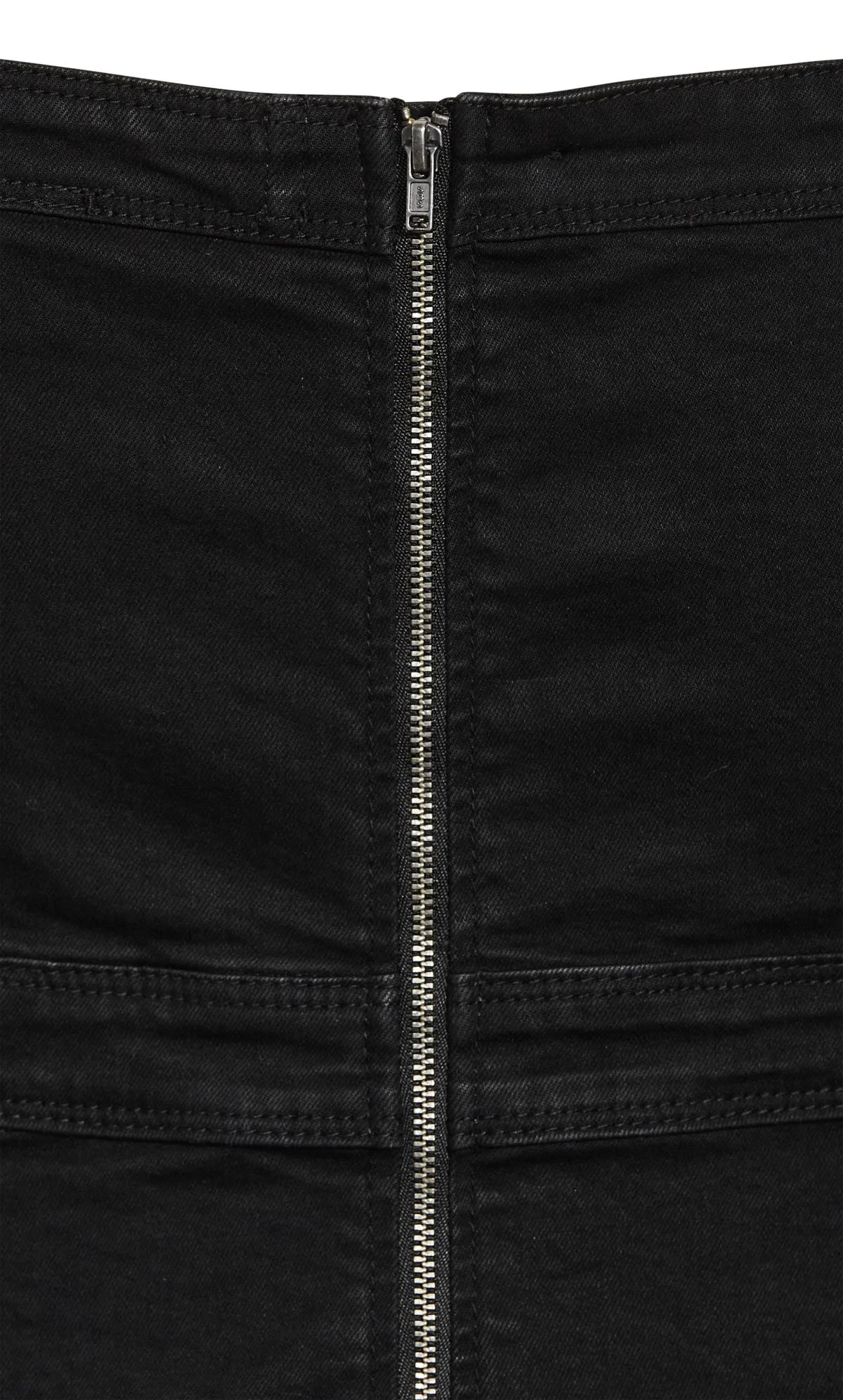 City Chic Black Denim Dress With Square Neckline - Image 9