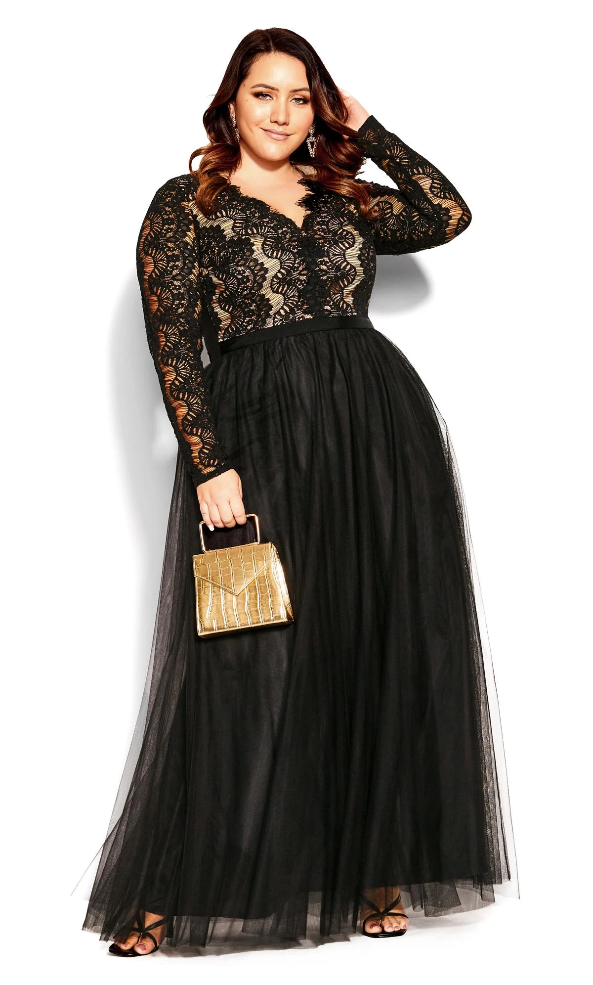 City Chic Black Rare Beauty Maxi Dress - Image 2