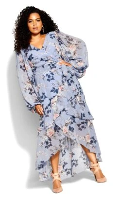 City Chic Blue Elodie Maxi Dress