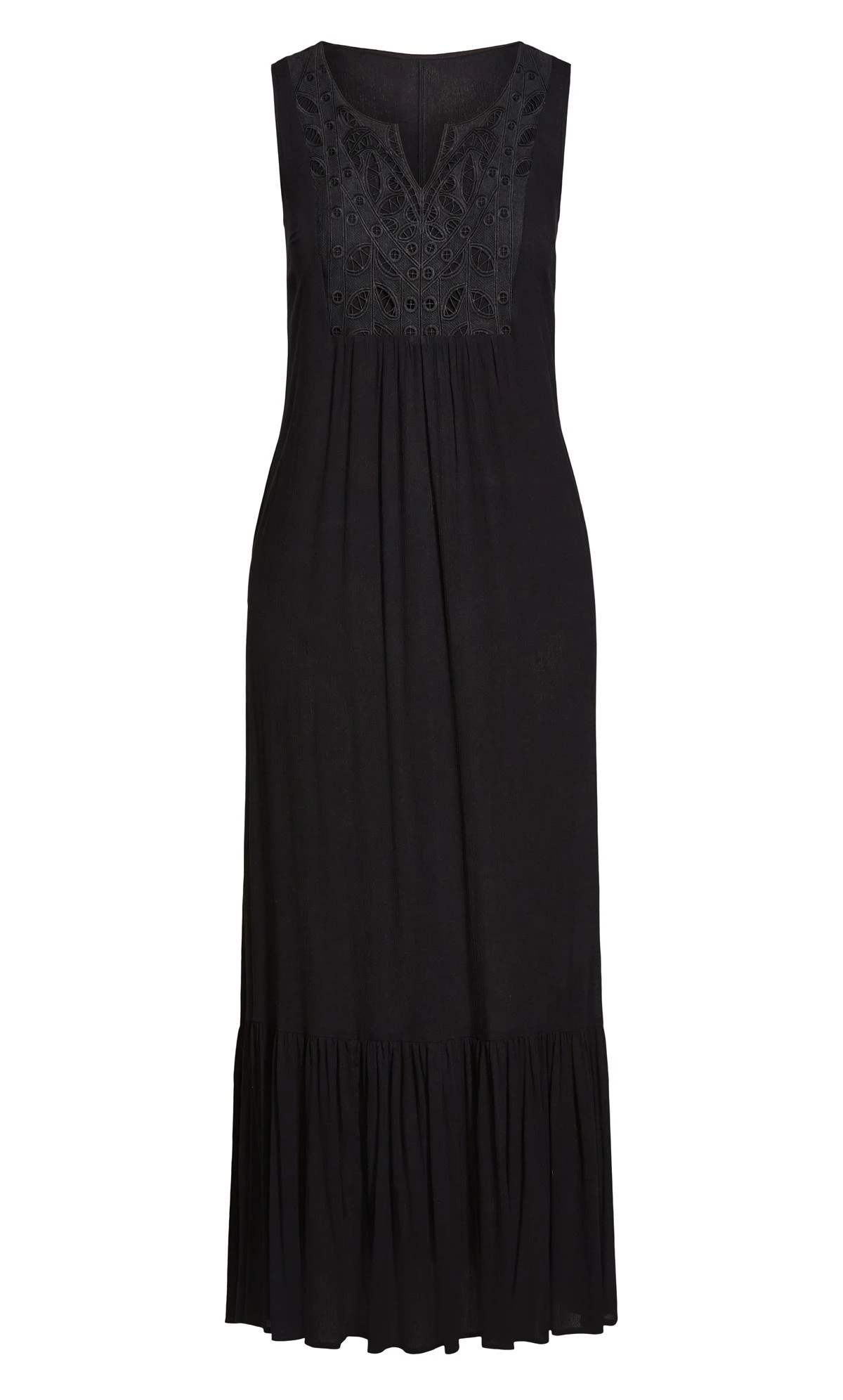 Avenue Black Lora Crochet Maxi Dress - Image 3