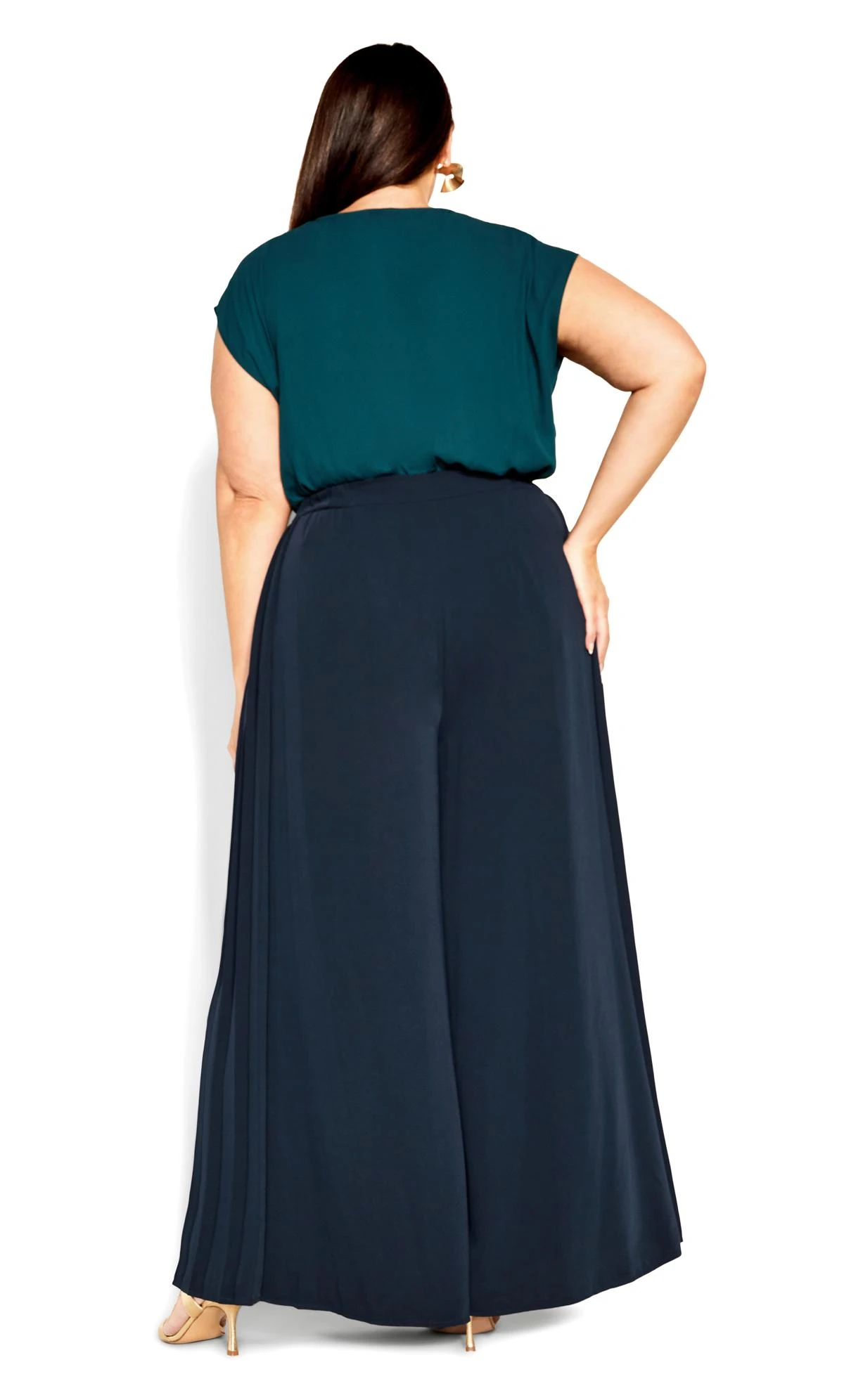 City Chic Navy Avalina Pant - Image 4